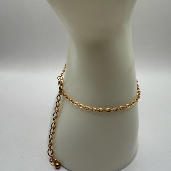 Fearless and True Arrow Gold Tone Round Snake Chain Bracelet Adjustable - Picture 4 of 7